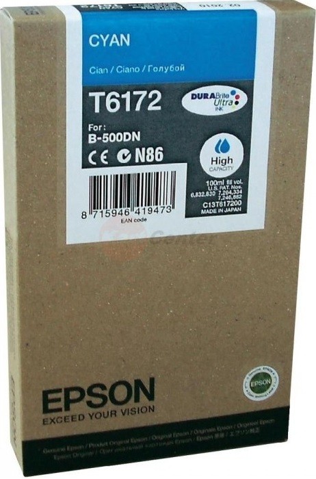 Картридж Epson для B-300/B-500DN/B-510DN струйный, cyan (C13T617200) C13T617200