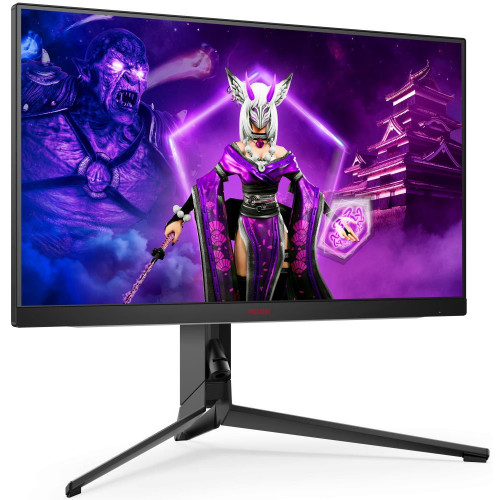 Монитор AOC 27'' 16:9 1920х1080(FHD) IPS, nonGLARE, Нет, 260 Гц, 400cd/m2, H178°/V178°, 1000:1, 80M:1, 16,7 миллионов цветов, 0,5 ms, VGA, 2xHDMI, 2xDP, USB-Hub, Height adj, Tilt, Swivel, Speakers, Curved, 2Y, Black-Red AG274FZ AG274FZ