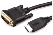 Кабель VCOM HDMI AM/DVI(24+1)M, 3м, CU, 1080P@60Hz, 2F, CG484G-3M CG484GD-3M CG484GD-3M