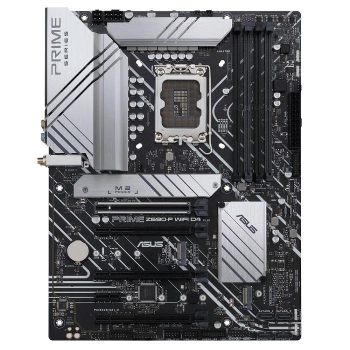 Материнская плата ASUS PRIME Z690-P WIFI D4 LGA1700 Intel Z690 4xDDR4 ATX AC`97 8ch(7.1) 2.5Gg RAID HDMI DP PRIME Z690-P WIFI D4 PRIME Z690-P WIFI D4