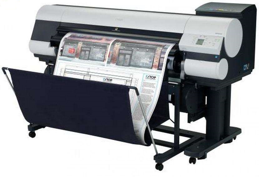 Плоттер Canon iPF840 44"/1118mm, 5 colors (старт. 330 мл, макс.объём-700мл), 2400x1200dpi, 32GB(DRAM:512Mb), HDD 320Gb, СТЕНД, HP-GL/2, GARO, HP RTL, полистовая подача, фронтальная загрузка рулона, USB/LAN 0007C003 0007C003