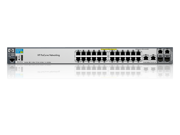 Коммутатор HPE 2520-24-PoE Switch 24 ports 10/100 PoE+2,Managed,Layer 2,Stackable 19' J9138A J9138A