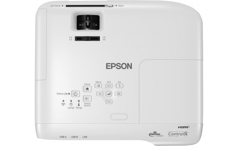 Проектор Epson EB-E01 LCD 3300 люмен, 1024x768, 4:3, 15000:1, 6000 ч, пр.отн. 1.44, зум 1.35, 2.4 кг., 28 дБ, Моно 2 Вт., верт.30 гр, гор.30 гр, HDMI, VGA, USB-A, Белый V11H971040 V11H971040 #4