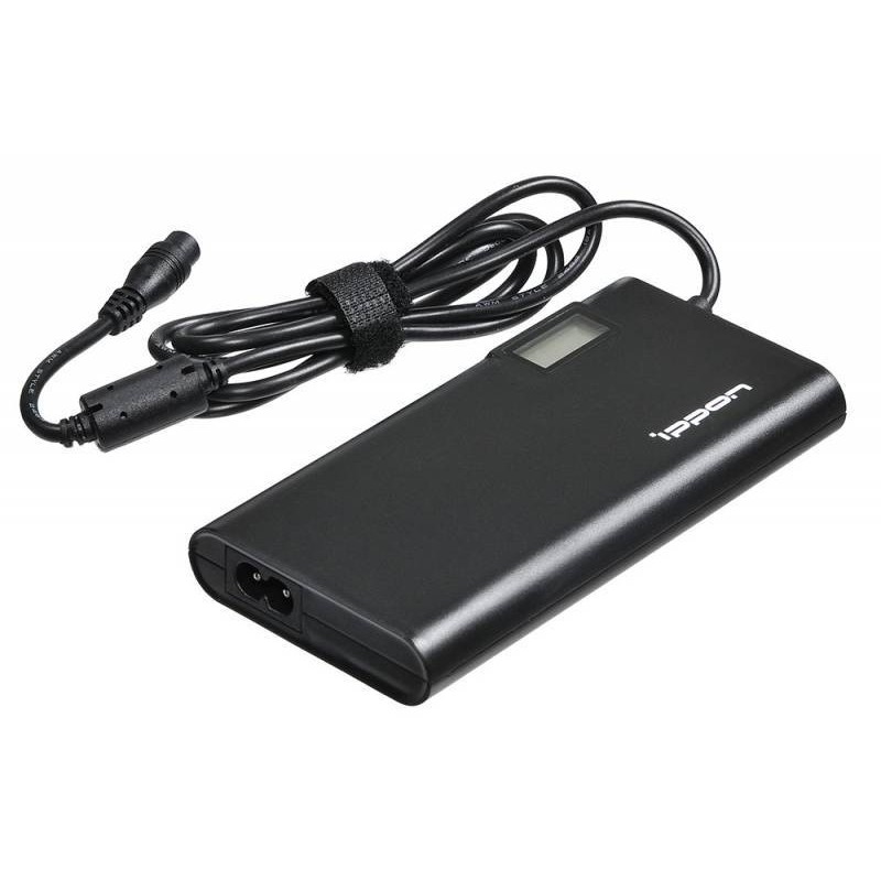 Блок питания Ippon для ноутбука автоматический 65W 15V-19.5V 11-connectors 1xUSB 2.1A от бытовой электросети LСD индикатор SD65U BLACK SD65U BLACK
