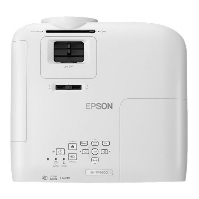 Проектор Epson EH-TW5600 FullHD (1920х1080), основной формат - 16:9, 2500 lm, 35000:1, 3.4 кг. V11H851040 V11H851040