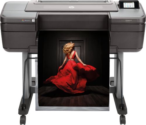 Плоттер HP DesignJet Z9+ PS Printer (24",9 colors, pigment ink, 2400x1200dpi,128 Gb(virtual),500 Gb HDD, GigEth/host USB type-A,stand,single sheet and roll feed,autocutter, PS, 1y warr) W3Z71A W3Z71A
