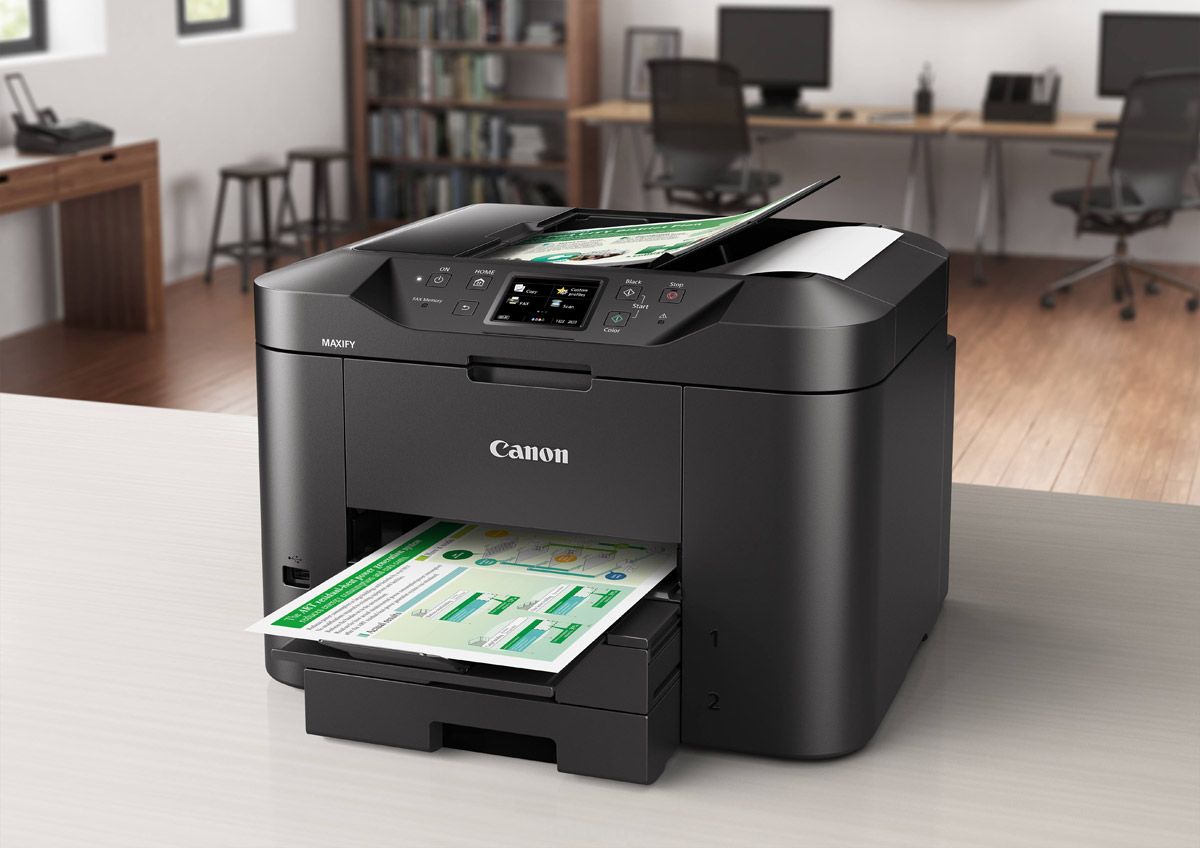 МФУ Canon MAXIFY MB2740 А4, (600х1200), ADF на 50 л., 24 из./мин. ч/б, 15,5 из./мин. цвет, лоток на 500 л., USB/LAN/WiFi, скан. на USB, дуплекс 0958C007 0958C007