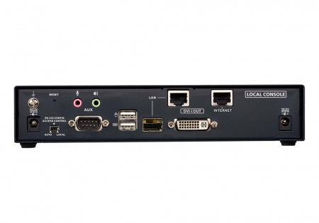 Удлинитель-передатчик ATEN KVM USB DVI-I+AUDIO+RS232, 100м, UTP/10км, SM точка-точка/неогранич, в пределах LAN, 1xUTP/2xОптич,волокна SFP(LC);GbE (TCP/IP;IGMP), 2x(DVI-I+USB A-тип+2xMINIJACK+DB9)+USB B-тип,,, DC 5V, (доступ по IP) KE6900AiT-AX-G KE6900AiT-AX-G