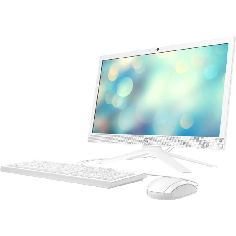 Моноблок HP 21-b0043ur AiO 20.7"(1920x1080)/Intel Core i3 1005G1(1.2Ghz)/4096Mb/256SSDGb/noDVD/Int:Intel UHD Graphics 605/Cam/WiFi/war 1y/Snow White/FreeDos + USB KBD, USB MOUSE 497B9EA 497B9EA