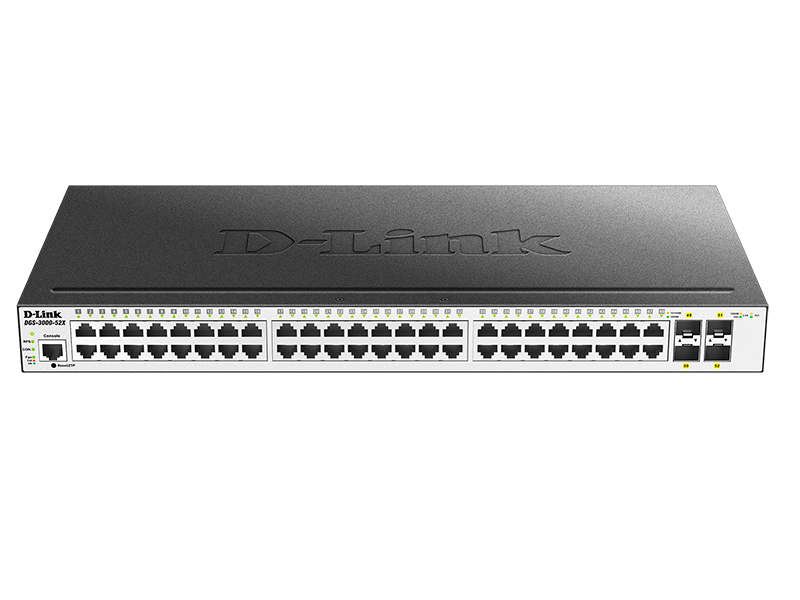 БУ Коммутатор D-Link DGS-3000-52X/B1A 48xUTP 100/1000, 4x10GBase-X SFP+, L2 DGS-3000-52X/B1A БУ DGS-3000-52X/B1A