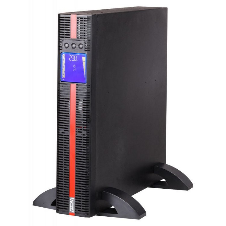 Источник бесперебойного питания Powercom MACAN, On-Line, 1000VA / 1000W, Rack/Tower, IEC, LCD, Serial+USB, SmartSlot, подкл. доп. батарей MRT-1000 MRT-1000