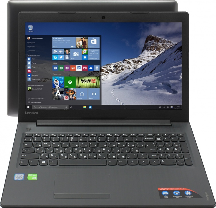Ноутбук Lenovo IdeaPad 310-15ISK Core i3 6006U/4Gb/500Gb/Intel HD Graphics 520/15.6"/HD (1366x768)/Windows 10/black/WiFi/ BT/Cam (80SM0222RK) 80SM0222RK