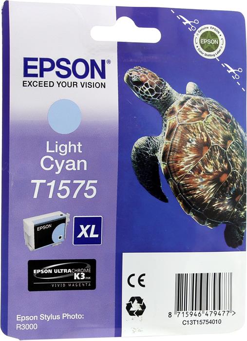 Картридж Epson C13T15754010  для Stylus Photo R3000 (светло-голубой) C13T15754010 #2