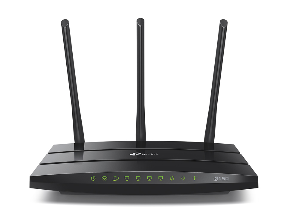 Маршрутизатор TP-Link 450 Мбит/с 802.11b/g/n, 1*WAN+4*LAN, 2*USB 2.0, 802.1Q TAG VLAN для IPTV TL-WR942N TL-WR942N