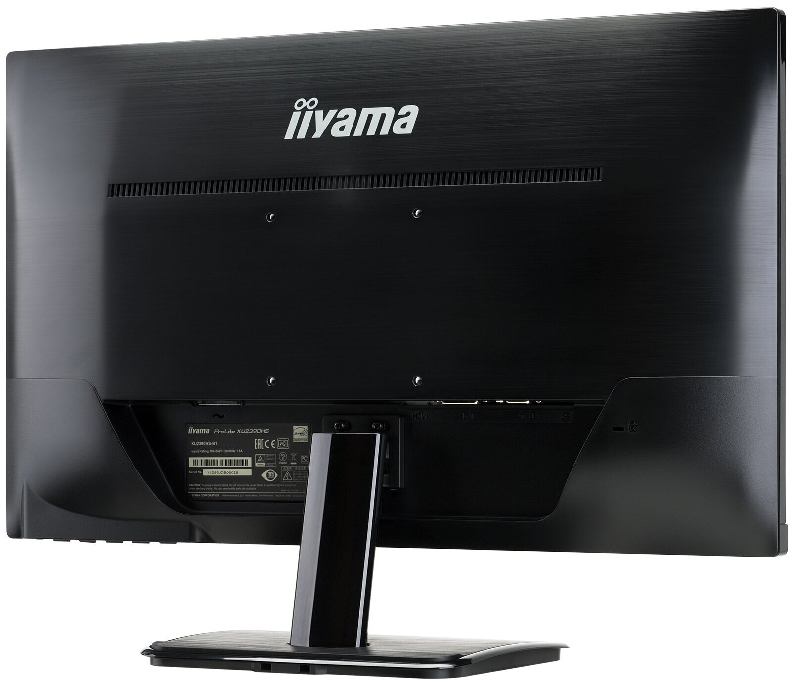 Монитор iiYama 23'' ProLite LCD 1920х1080 IPS,250cd/m2,H178°/V178°,5М:1,5ms,VGA,DVI,HDMI,Tilt,Speake XU2390HS-B1