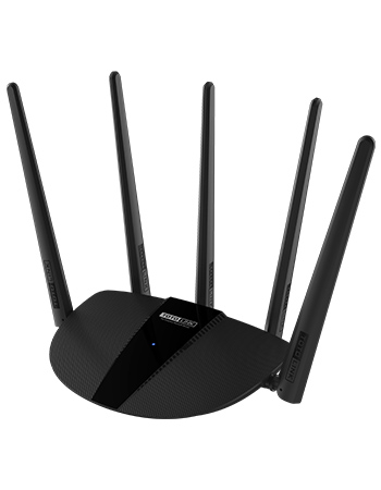 Маршрутизатор TOTOLINK Двухдиапазонный гигабитный AC1200, 802.11ac MU-MIMO Wave2, 3 гигабитных порта (1xWAN+2xLAN), 5 антенн 5dBi A3100R A3100R