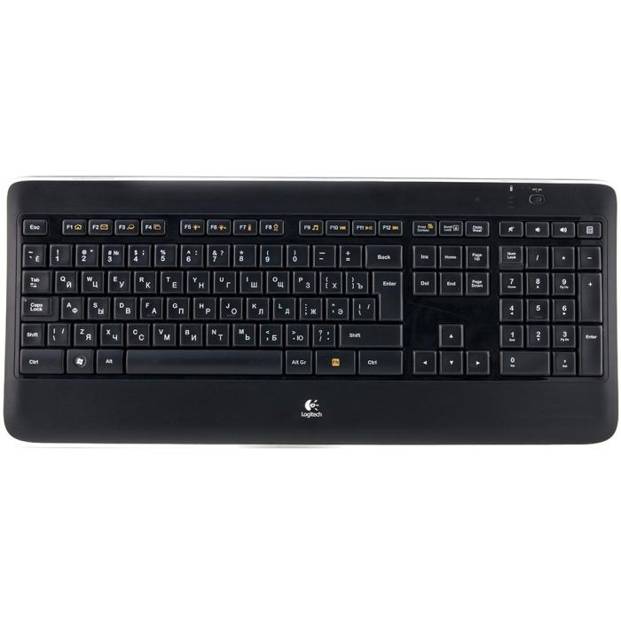 Клавиатура Logitech Wireless Illuminated Keyboard K800, Black 920-002395