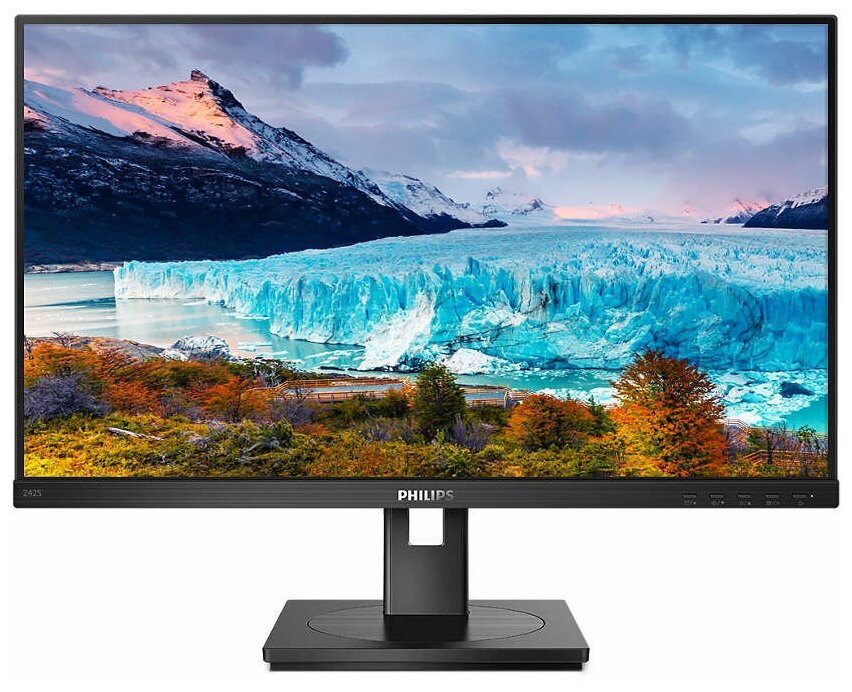 Монитор Philips 23,8" 242S1AE 1920x1080 75Гц IPS LED 16:9 4ms D-Sub DVI HDMI DP 50M:1 1000:1 178/178 250cd HAS Pivot Tilt Swivel Speakers Black 242S1AE/00 242S1AE/00