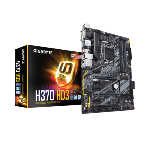 Материнская плата Gigabyte Soc-1151v2 Intel H370 4xDDR4 ATX AC`97 8ch(7.1) GbLAN RAID+VGA+DVI+HDMI H370 HD3 H370 HD3