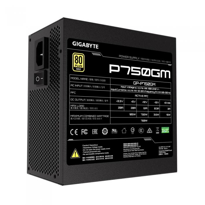 Блок питания Gigabyte /PSU 750W/80+G GP-P750GM GP-P750GM #3