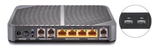Интернет-центр Keenetic Duo Wi-Fi 802.11n 300 Мбит/с, встроенный модем ADSL2+/VDSL2 KN-2110 KN-2110