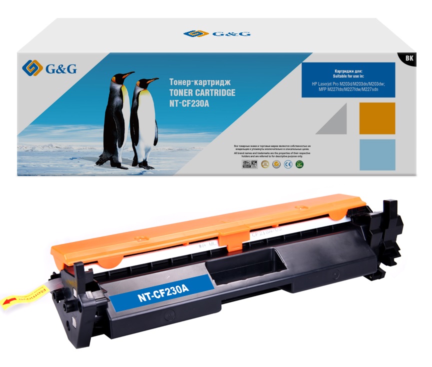 Тонер-картридж G&G для HP LaserJet Pro M203d/dn/dw MFP M227fdn/fdw/sdn  (1600стр) NT-CF230A NT-CF230A