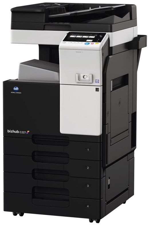 МФУ Konica Minolta bizhub C227 цветное, А3, до 19000стр./мес, дуплекс, 2 лотка 500 листов, 22 стр./мин. ж/диск 250ГБ A798027 A798027