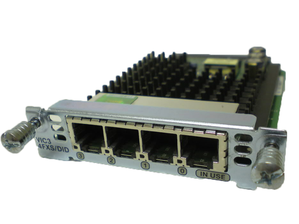 Модуль Cisco VIC3-4FXS/DID= Four-Port Voice Interface Card - FXS and DID VIC3-4FXS/DID=