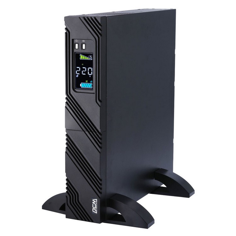 Источник бесперебойного питания Powercom SMART KING PRO+, Line-Interactive, 2000VA / 1400W, Rack/Tower, IEC, Serial+USB, SmartSlot SPR-2000 LCD SPR-2000 LCD