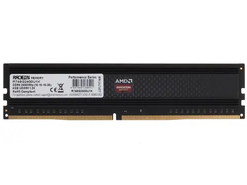 Модуль памяти AMD DDR4 2x4Gb 2400MHz RTL PC4-19200 CL15 DIMM 288-pin 1.2В R748G2400U1K R748G2400U1K