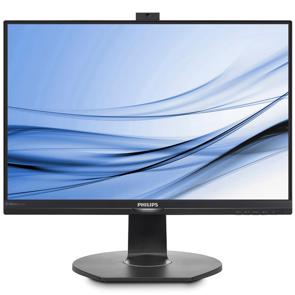 Монитор Philips 23,8" 1920x1080 IPS LED 16:9 5ms VGA HDMI DP 1*USB3.0 20M:1 178/178 250cd Webcam HAS Pivot Tilt Swivel Speakers PowerSensor Black 241B7QPJKEB/00 241B7QPJKEB/00