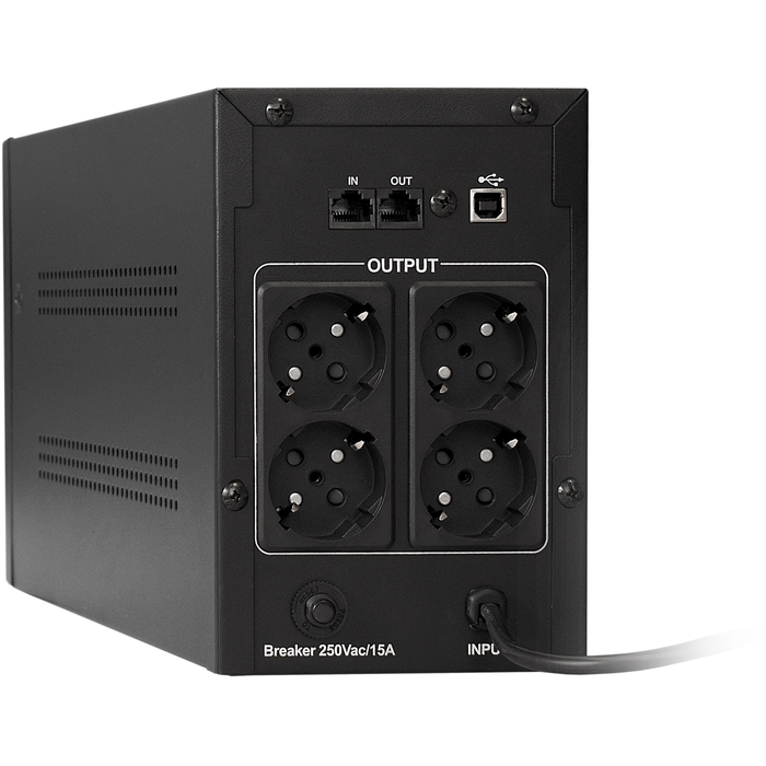 Источник бесперебойного питания Exegate SpecialPro Smart LLB-2000 2000VA/1200W, LCD, AVR, 4 евророзетки, RJ45/11, USB EP285519RUS EP285519RUS