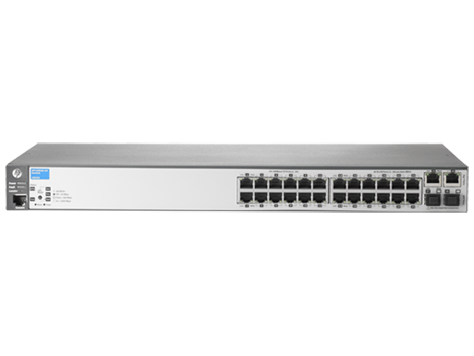 Коммутатор HPE 2620-24 Switch Managed, 24*10/100 + 2*10/100/1000 + 2*SFP, L3, 19" J9623A J9623A