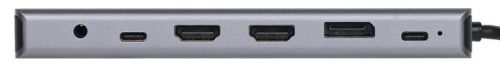 Док-станция VCOM CU4706 13 in 1 Type C - HDMI*2+DP +USB3.0*3+TYPE C+USB2.0+RJ45+SD2.0+TF2.0+PD+DC 3.5mm  CU4706 CU4706 #1