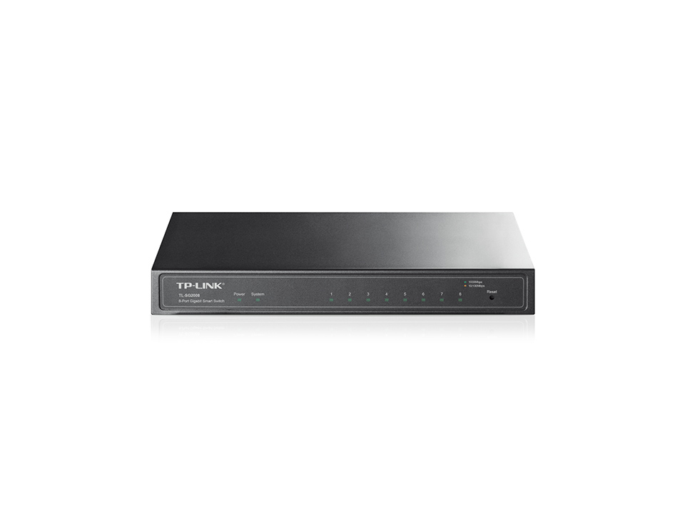 Коммутатор TP-Link Web-smart, 8*10/100/1000, VLAN на базе тэга, STP/RSTP/MSTP, IGMP V1/V2/V3 Snooping TL-SG2008/T1500G-8T TL-SG2008/T1500G-8T
