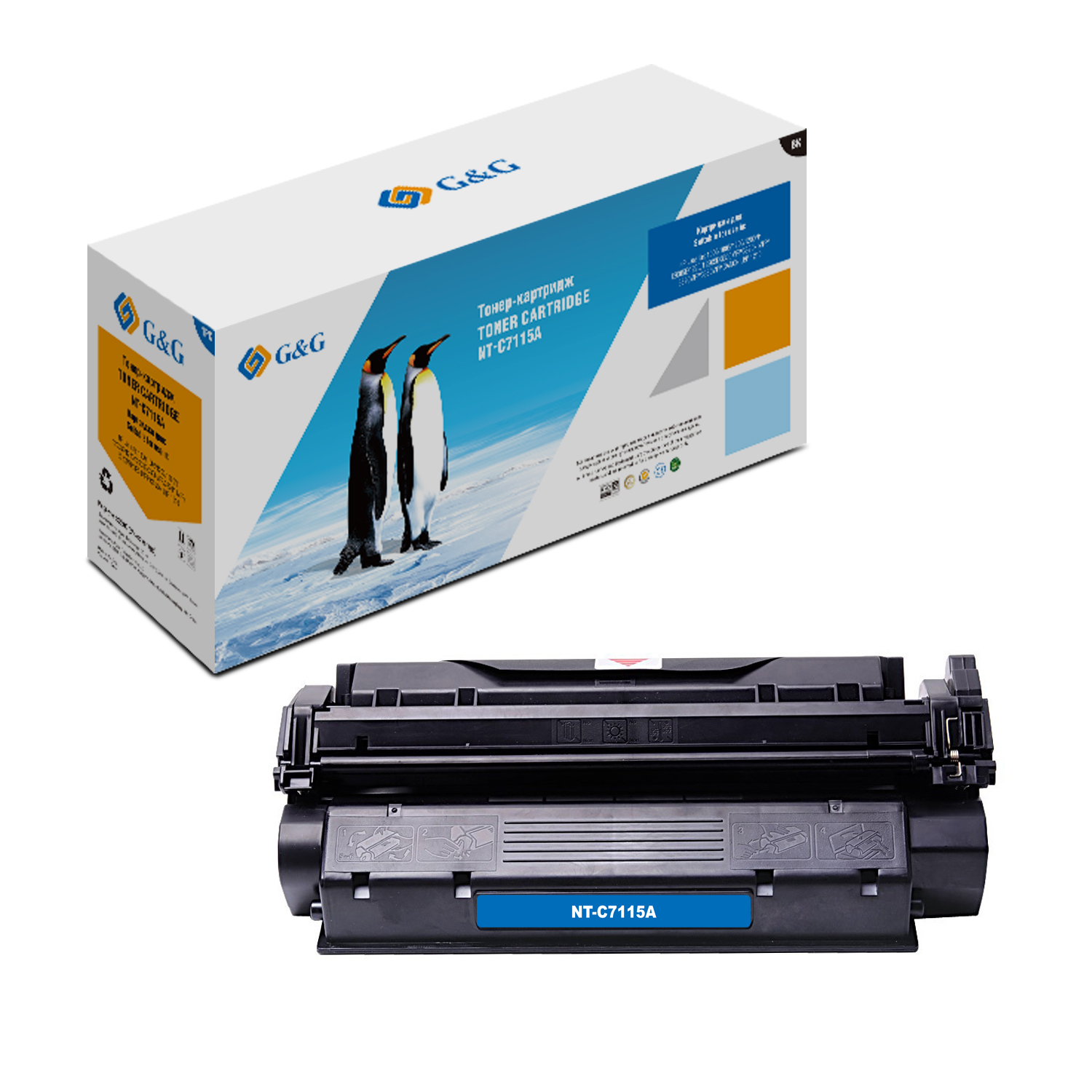 Тонер-картридж G&G для HP LaserJet 1000/1005/1200/3300/3320/3330 Canon LBP-1210 (2500 стр) NT-C7115A NT-C7115A