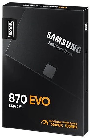 Твердотельный накопитель Samsung SATA III 500Gb MZ-77E500BW 870 EVO 2.5" MZ-77E500BW MZ-77E500BW