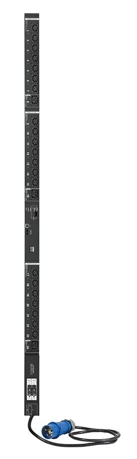 Распределитель питания ATEN с управлением, 32A,  7,4kW, 24 порта/port, 2 банка, IP доступ, ввод IEC60309, (21*C13+3*С19;монитор, V/A/кВт/кВт·ч по банк PE6324LG-AX