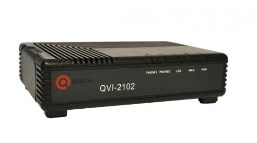 Шлюз Qtech  1 порт 10/100 LAN, 1 порт 10/100 WAN, 2 порта FXS QVI-2102 v2 QVI-2102 v2