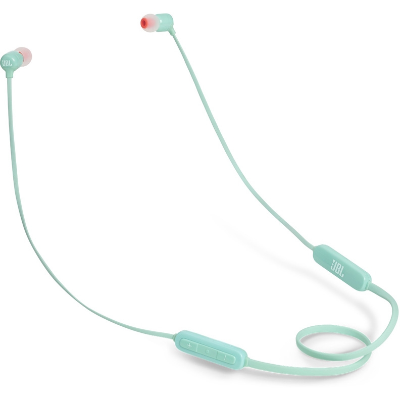 Гарнитура вкладыши JBL T110BT GRN зеленый беспроводные bluetooth (шейный обод) JBLT110BTGRN JBLT110BTGRN #1
