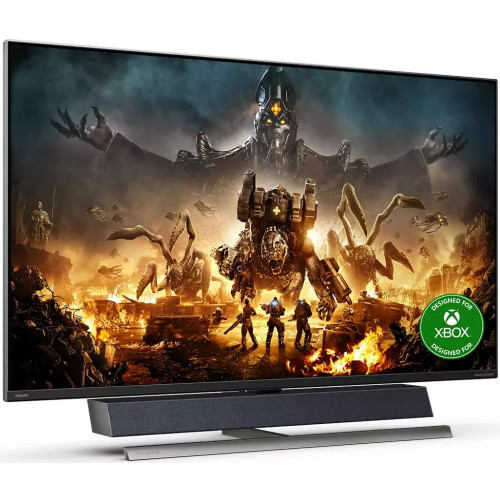 Монитор Philips 55" 559M1RYV 3840x2160 120Гц VA Ambiglow 16:9 4ms 3*HDMI DP USB-C USB-B 4*USB 3.2 Mega Infinity DCR 4000:1 178/178 750(1200)cd Tilt Speakers 2*20W+subwoofer Black 559M1RYV/00 559M1RYV/00