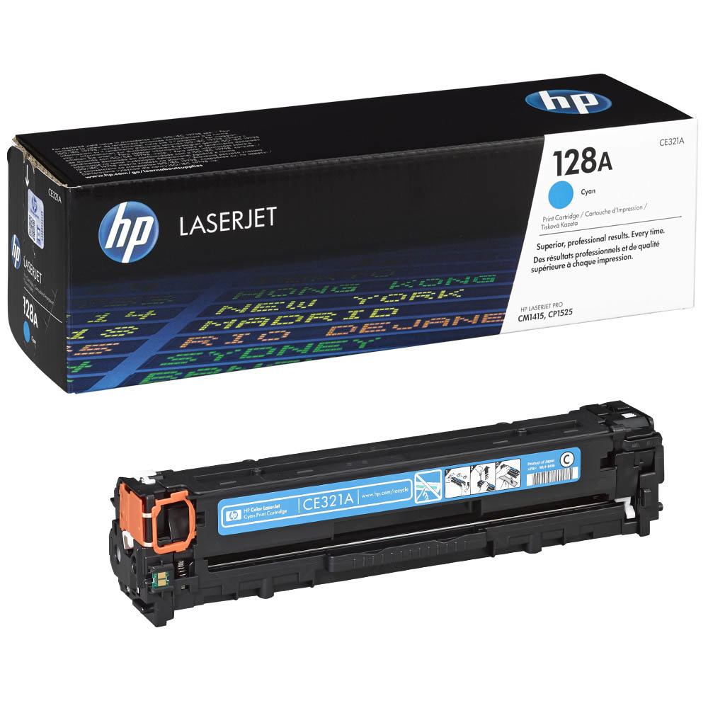 Картридж Голубой для HP CLJ CP1525N/1525NW/CM1415FN CE321A