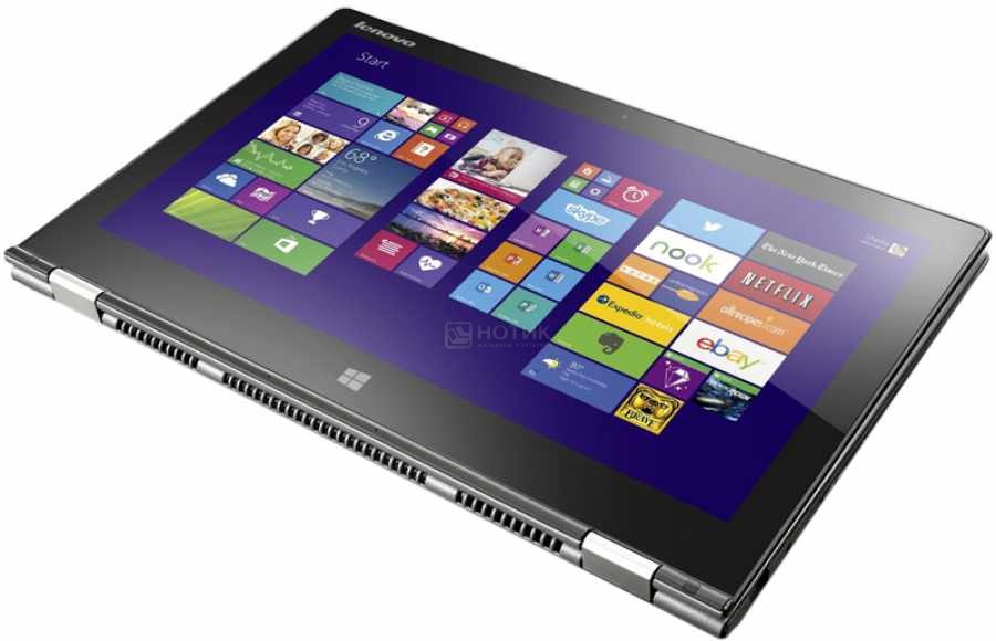 Ультрабук Lenovo IdeaPad Yoga 2 13 Grey i3-4010U/4Gb/500Gb/SSHD 16Gb/WiFi/BT/Win 8.1 (59411606)  59411606