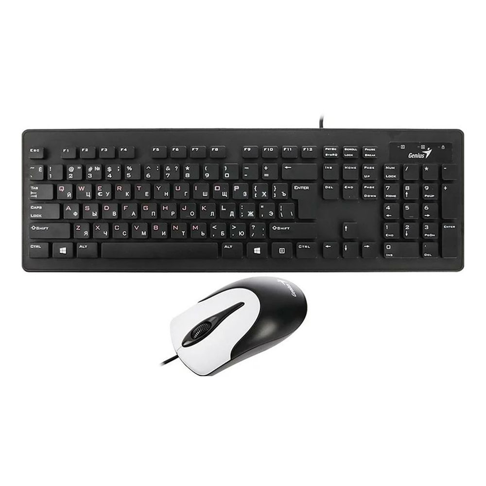 Клавиатура + мышь Genius Desktop SlimStar C115, (Keybord&mouse), USB, Black 31330212100 31330212100 #2