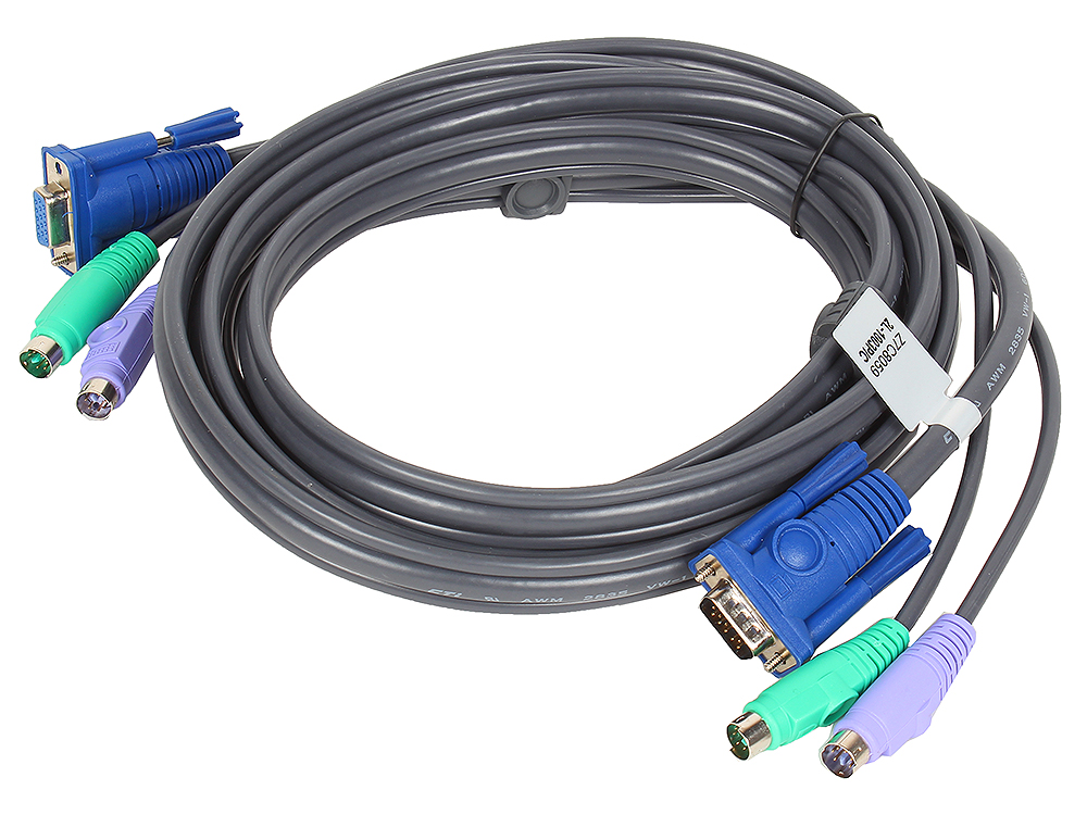 Кабель ATEN HD15M/MD6M/MD6M--HD15F/M; 3M/ 2L-1003P 2L-1003P