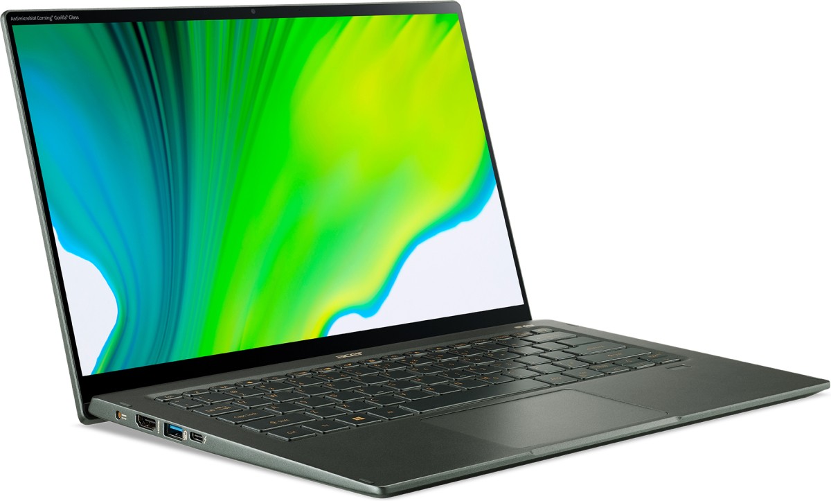 Ультрабук Acer Swift 5 SF514-55GT-76S1 Core i7 1165G7/16Gb/SSD512Gb/NVIDIA GeForce MX350 2Gb/14"/IPS/Touch/FHD (1920x1080)/Windows 10/d.green/WiFi/BT/Cam NX.HXAER.005 NX.HXAER.005