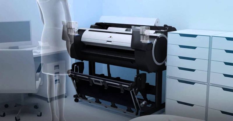 Плоттер Canon iPF780 36"/914mm, 5 colors(макс.объём-300мл), 2400x1200dpi, 256Mb, HP-GL/2, полистовая подача, верхняя загрузка рулона, СТЕНД, USB/LAN 8967B003 8967B003