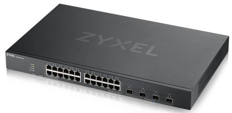 Коммутатор Zyxel XGS1930-28 Hybrid Smart L2+ switch Nebula Flex, 24xGE, 4xSFP+, silent (fanless), Standalone / cloud management XGS1930-28-EU0101F XGS1930-28-EU0101F