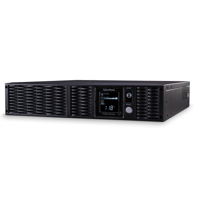 Источник бесперебойного питания CyberPower Rackmount, Line-Interactive, 1000VA/750W, 10 IEC-320 C13 outlets, USB&Serial, Dry Contact, EPO, SNMPslot, RJ11/45, Extended Battery, LCD display, Black PR1000ELCDRTXL2U PR1000ELCDRTXL2U