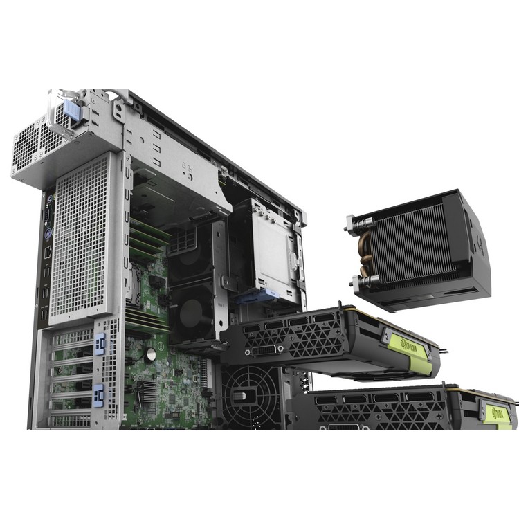 Компьютер Dell Precision T5820 MT Core i9 10920X (3.5)/32Gb/2Tb 7.2k/SSD256Gb/RTX4000 8Gb/DVDRW/Windows 10 Professional/GbitEth/950W/клавиатура/мышь/черный 5820-8086 5820-8086